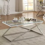 میز جلومبلی با رویه شیشه