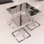 میز جلو مبلی پازلی رویه شیشه