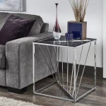 میز عسلی استیل طرح گوتیگ کد 8044