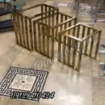 میز عسلی استیل نرده ایی کد 628