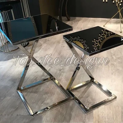 میز عسلی استیل کد 578