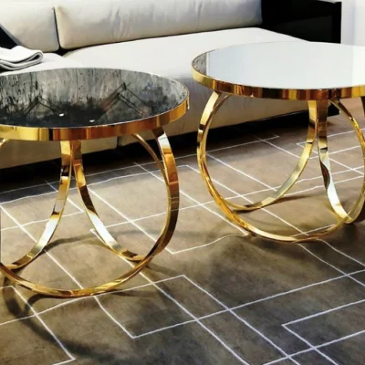 میز عسلی استیل کد 8055