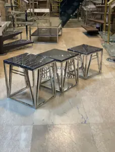 میز عسلی استیل کد 8056