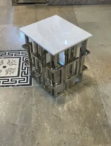 میز عسلی استیل کد 8058