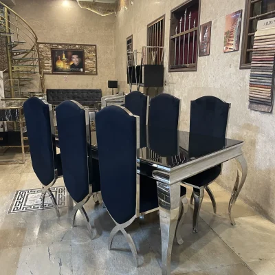 صندلی ناهارخوری استیل مدل پاپیونی کد 8098