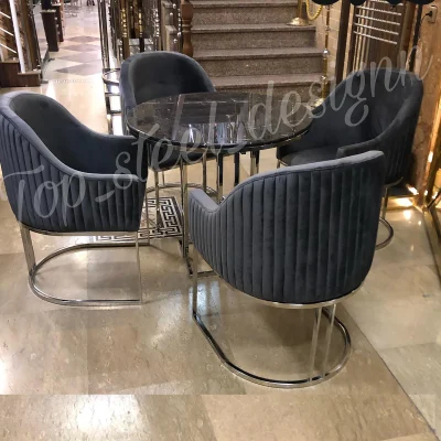 صندلی ناهارخوری استیل کد 672