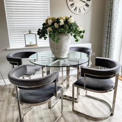 صندلی ناهارخوری استیل کد 8092