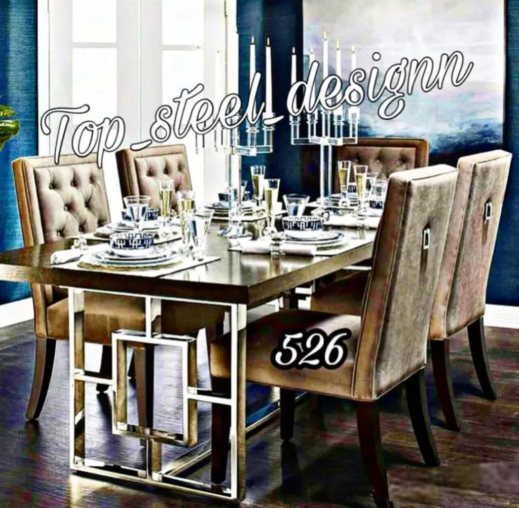 میز ناهار خوری استیل کد 526