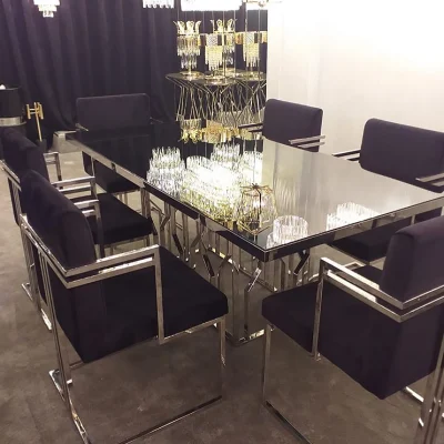 میز ناهارخوری استیل کد 8100