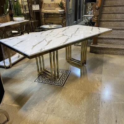 میز ناهارخوری استیل کد 8110