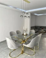 صندلی ناهار خوری استیل کد 8136