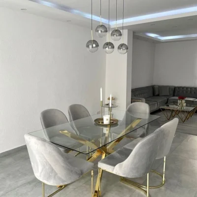 صندلی ناهار خوری استیل کد 8136