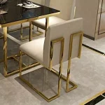 تک صندلی نهارخوری طلایی