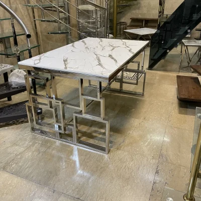 میز ناهارخوری استیل کد 8138