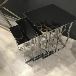 میز عسلی استیل کد 8196